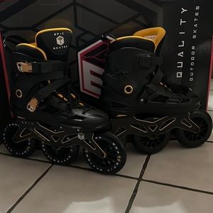 Like New ES Epic Skates. Used one time. Large 125mm wheels